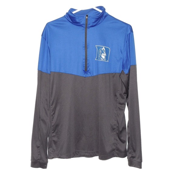 Duke Blue Devils Football 1/2 Zip Mock Pullover Men's Size Medium - Picture 1 of 3